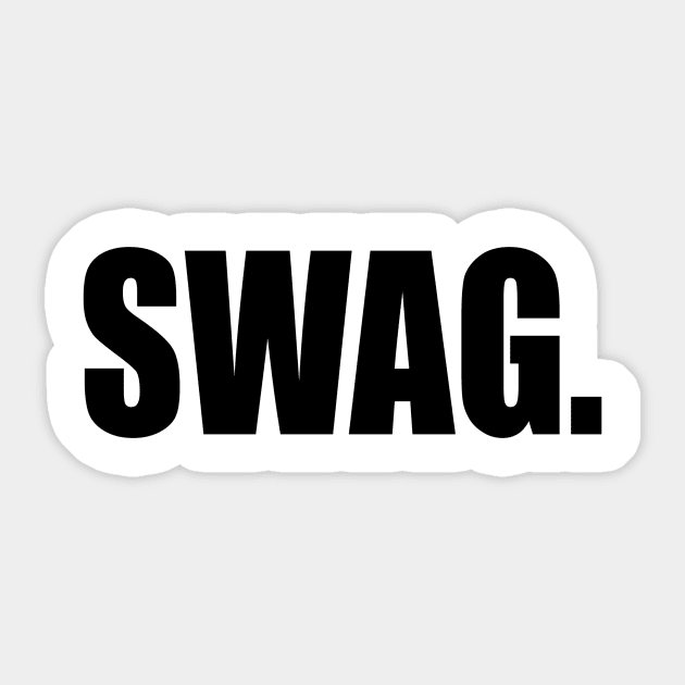 SWAG Schriftzug Sticker by NEWdraft FABRICS